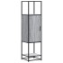 Aparador alto madera ingeniería metal gris sonoma 35,5x35x13