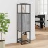 Aparador alto madera ingeniería metal gris sonoma 35,5x35x13