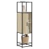 Aparador alto madera de ingeniería y metal 35,5x35x139