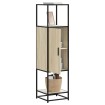 Aparador alto madera de ingeniería y metal 35,5x35x139 cm