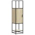 Aparador alto madera de ingeniería y metal 35,5x35x139