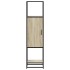 Aparador alto madera de ingeniería y metal 35,5x35x139