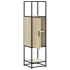 Aparador alto madera de ingeniería y metal 35,5x35x139