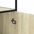 Aparador alto madera de ingeniería y metal 35,5x35x139