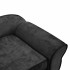 Sofá para perros felpa gris oscuro 72x45x30