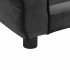 Sofá para perros felpa gris oscuro 72x45x30