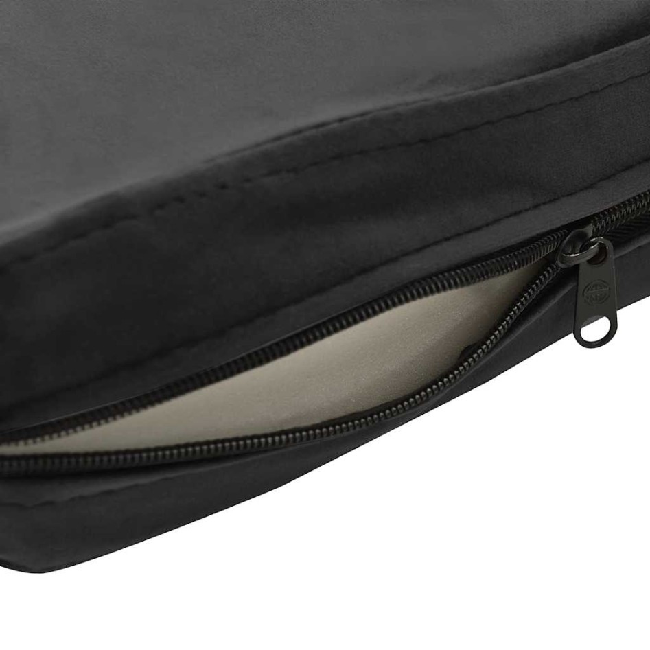 Sofá para perros felpa gris oscuro 72x45x30