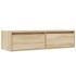 Mueble de TV con luces LED roble sonoma 100X35,5x25