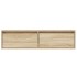 Mueble de TV con luces LED roble sonoma 100X35,5x25