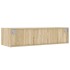 Mueble de TV con luces LED roble sonoma 100X35,5x25