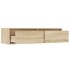 Mueble de TV con luces LED roble sonoma 100X35,5x25
