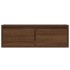 Mueble de TV con luces LED roble marrón 75x35,5x25