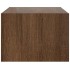 Mueble de TV con luces LED roble marrón 75x35,5x25