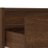 Mueble de TV con luces LED roble marrón 75x35,5x25