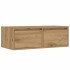 Mueble de TV con luces LED roble artisan 75x35,5x25