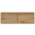 Mueble de TV con luces LED roble artisan 75x35,5x25