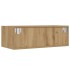 Mueble de TV con luces LED roble artisan 75x35,5x25