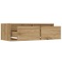 Mueble de TV con luces LED roble artisan 75x35,5x25