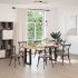 Patas para mesa comedor forma U 2uds acero negro