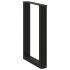 Patas para mesa comedor forma U 2uds acero negro