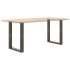 Patas mesa centro forma U 2uds acero natural 60x(72-73)cm