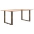 Patas para mesa comedor forma U 2uds acero natural