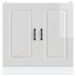 Mueble bajo para fregadero Kalmar blanco brillo 80x46x81,5
