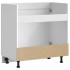 Mueble bajo para fregadero Kalmar blanco brillo 80x46x81,5