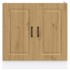 Mueble bajo para fregadero Kalmar roble artesanal 80x46x81,5