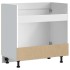 Mueble bajo para fregadero Kalmar roble artesanal 80x46x81,5