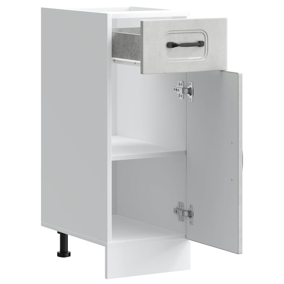 Mueble bajo de cocina Kalmar madera de ingeniería gris