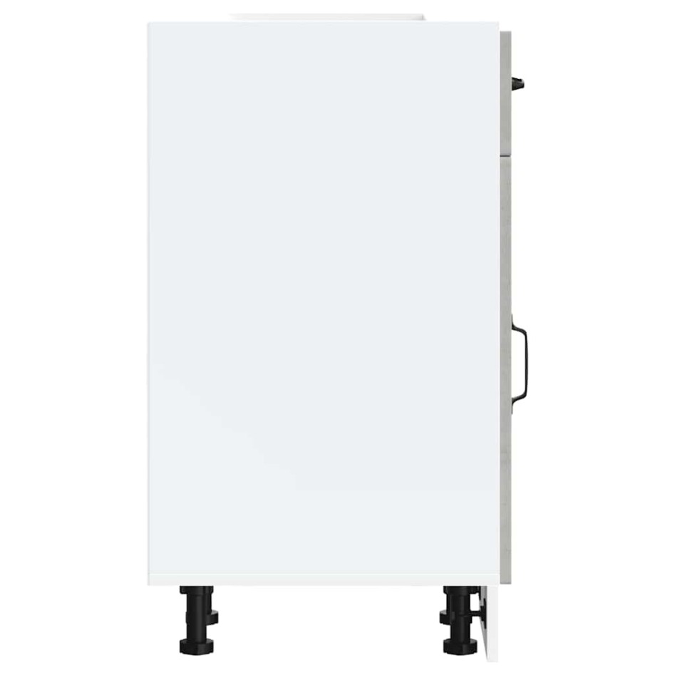 Mueble bajo de cocina Kalmar madera de ingeniería gris