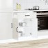 Mueble bajo cocina Kalmar madera ingeniería blanca alto