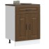 Mueble bajo de cocina Kalmar madera ingeniería de roble