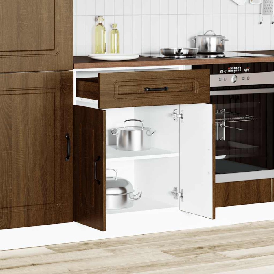 Mueble bajo de cocina Kalmar madera ingeniería de roble