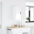 Armario pared cocina Porto madera ingeniería blanca alto