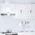 Armario pared cocina Porto madera ingeniería blanca alto