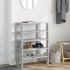 Mueble zapatero madera contrachapada gris sonoma 61x32x87,5
