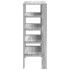 Mueble zapatero madera contrachapada gris sonoma 61x32x87,5