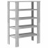 Mueble zapatero madera contrachapada gris sonoma 61x32x87,5