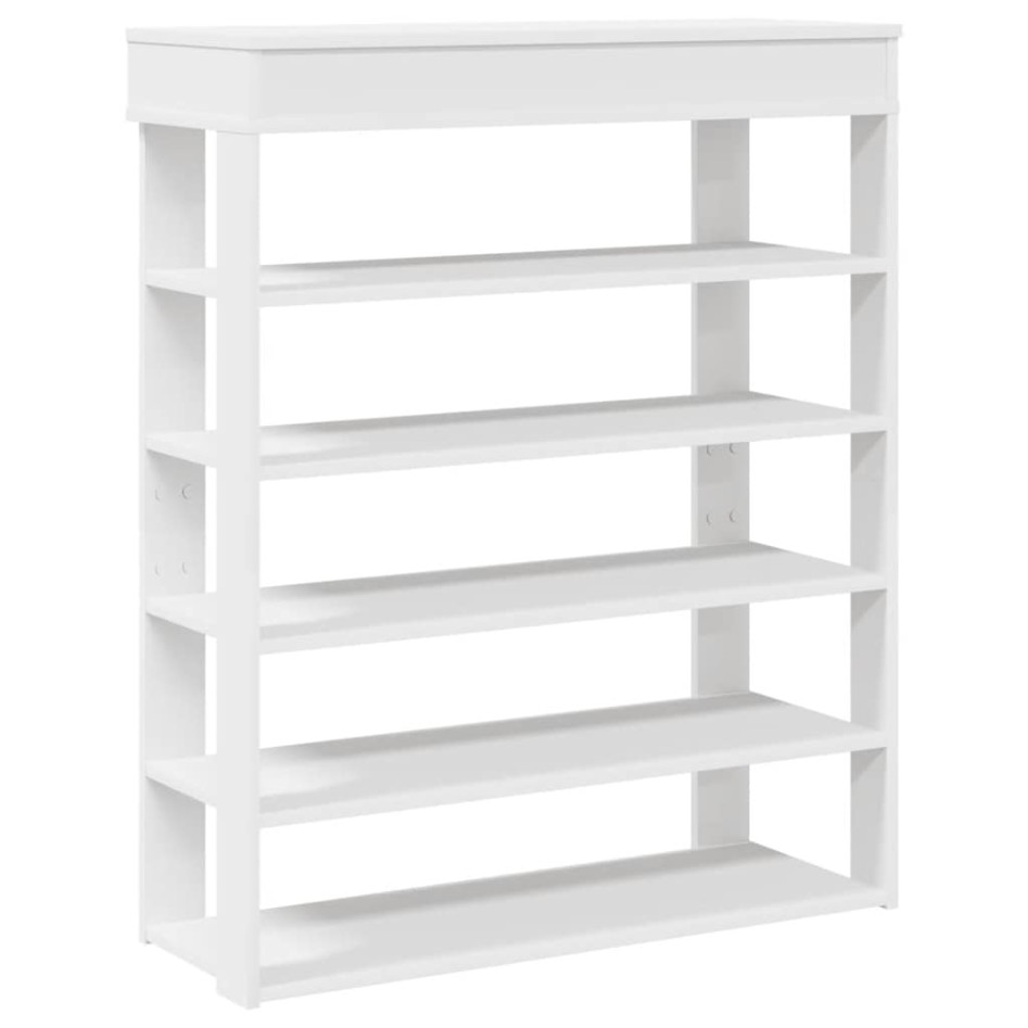 Mueble zapatero madera contrachapada blanco 80x30x98