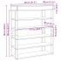 Mueble zapatero madera contrachapada madera vieja 80x30x98