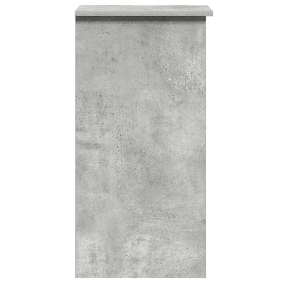 Escritorio con estantes contrachapada hormigón 84x40x78