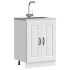 Mueble bajo para fregadero Kalmar blanco 60x46x81,5