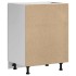 Mueble bajo para fregadero Kalmar blanco 60x46x81,5