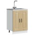 Mueble bajo para fregadero Kalmar roble sonoma 60x46x81,5