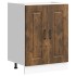 Mueble bajo para fregadero Kalmar roble ahumado 60x46x81,5