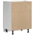Mueble bajo para fregadero Kalmar roble ahumado 60x46x81,5