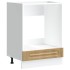 Mueble de horno Kalmar roble artesanal madera