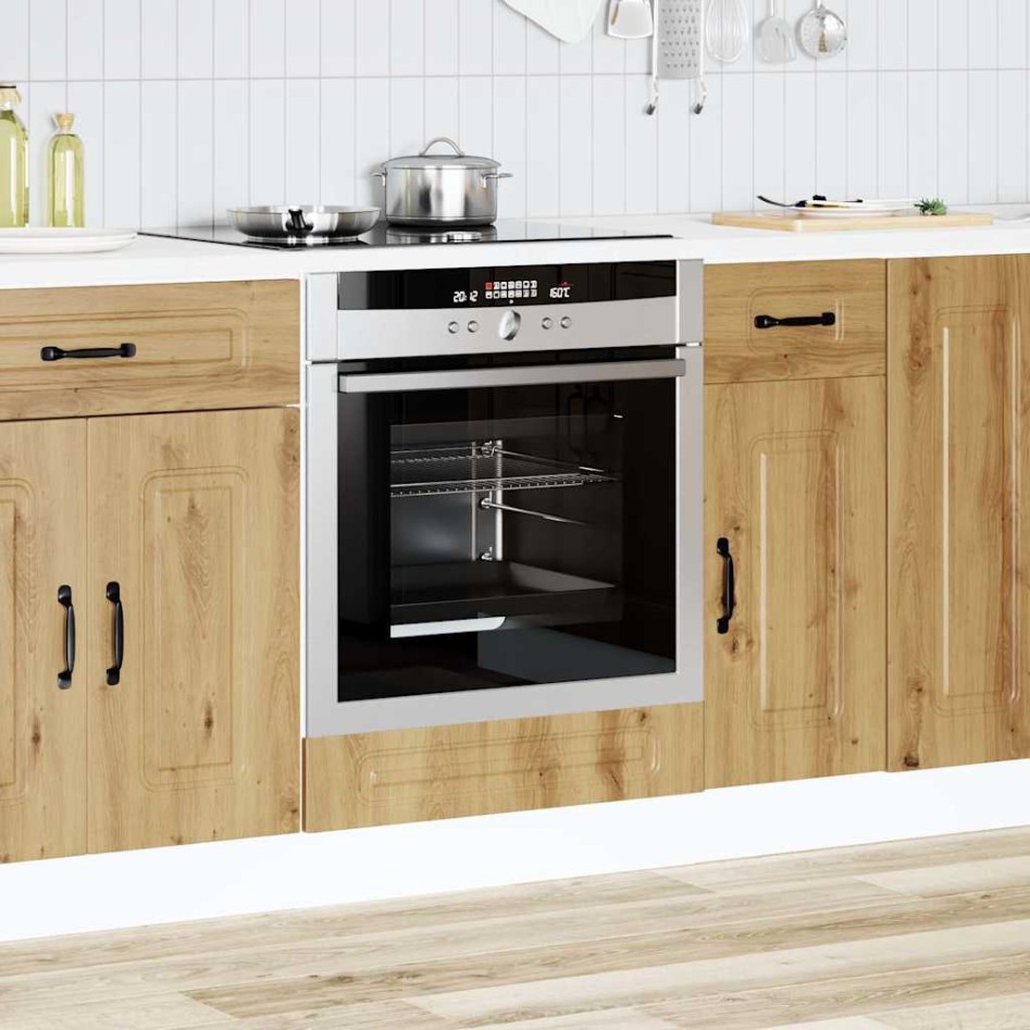 Mueble de horno Kalmar roble artesanal madera